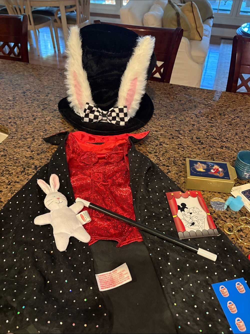 Melissa & Doug Magician Costume Set with Fantasia magic set